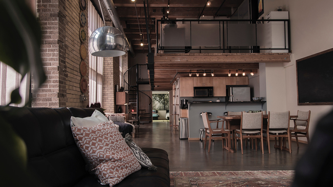 Interior of Airbnb rental home