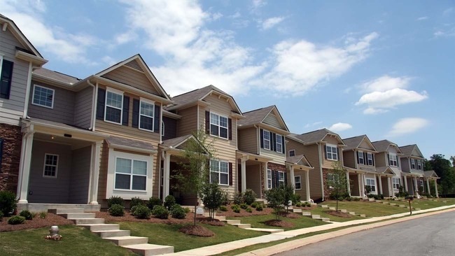 Row of condos at daytime